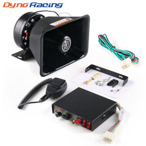 12V 200W 9 Tones Loud Car Warning Alarm Police Siren Horn Speaker PA with MIC System
