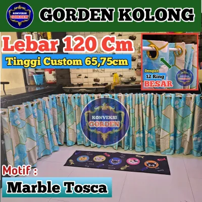 Gorden Kolong Dapur Tipe Smokring 12 Ring Lebar 12 Meter Tinggi Custom Bahan Polymikro