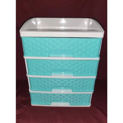 4 Layer rattan elegant office cabinet / drawer / school supplies storage / tool box / durabox / 4L