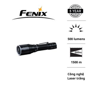 Đèn Pin Chiếu Xa Fenix TK30R – 500 Lumen 1500m Laser Trắng Công Tắc Xoay & Nút Bấm Chiến Thuật