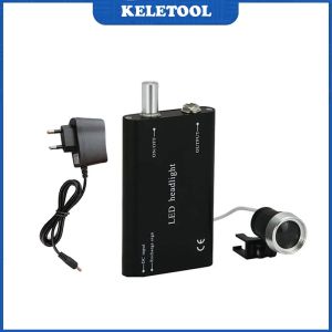 3.5X Dental Magnifying Glass Binocular Clip-On Magnifier Medical Operation Light Adjustable Angle Dental Surgery Glasses