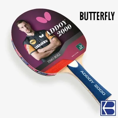 Butterfly | Addoy 2000 | Table Tennis | Pre-Assembled Shakehand Bat | SG Distributor