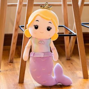 Mermaid Doll Stuffed Toy for Girl Birthday Gift for Kids 30/40CM Cartoon Sleep Pillow Baby Doll