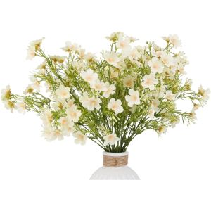 Artificial Baby Breath Flowers with 175 Flower Heads Fake Gypsophila Silk Flowers for Home Indoor Outdoor Wedding Party Floral Arrangement Table Vase Decoration