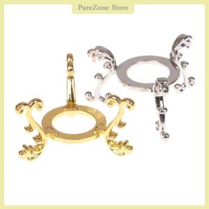 [PureZone] ทองชุบแสดงอัญมณีไข่สนับสนุนฐานคริสตัล Ball Stand Holder เครื่องประดับ