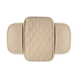 Replacement Armrest Protection Cover Auto Accessories Quick Installation Leather Armrest Cushion Pad with 2 Storage Bags