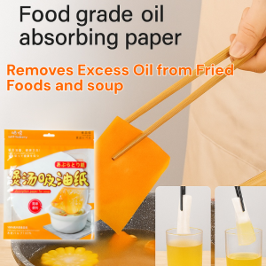 Food Grade Oil Absorbing Paper Disposable Non-Toxic Fried Food Remove Oil Absorb Paper Cooking Paper 食物吸油纸