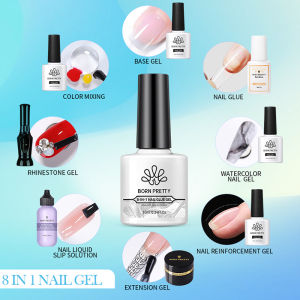 BORN PRETTY 5g Solid Nail Tips Gel Nail Extension Gel Nail Function Gel No-wipe Glue Gel Milky White Gel Nail