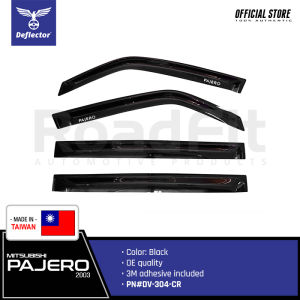 DEFLECTOR Door Visors/Rain Guard for Mitsubishi Pajero 2003 4PCS/SET DV-304-CR