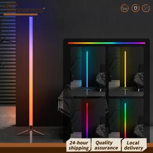 [Winnereco Flagship Mall] Smart RGB LED Corner Lamp with APP and Remote Color-Changing Ambient Lighting USB Power Supply Ideal for Living Rooms Bedrooms and Gaming Rooms