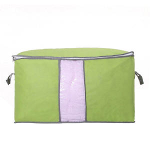 ที่เก็บหมอนผ้าห่มสำหรับบ้านกระเป๋าเก็บของกันฝุ่นหมอนอิงตู้เสื้อผ้าผ้านอนวูฟเวนพับเก็บได้จุของได้มาก