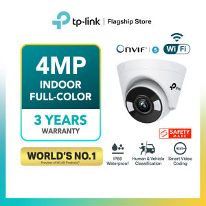 TP-Link VIGI C340-W VIGI 4MP Outdoor Full-Color Wi-Fi Bullet Network Camera 24h Full-Color With Wireless Outdoor Connection