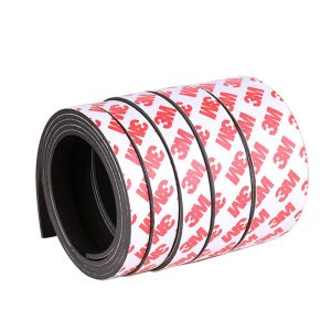 Strong Flexible 3M Magnet Strip Self Adhesive Magnetic Tape for tool finishing Rubber Magnet Tape Decorative Refrigerator
