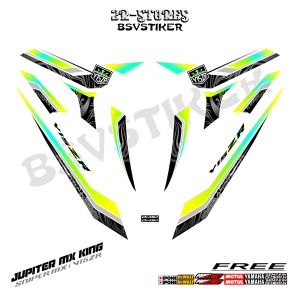 striping jupiter mx king 150 putih (sku58) y15zr / exciter / sniper / 150 #mxking #y15zr Motorcycle