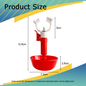 Automatic Chicken Water Nipple Drinker Bird Coop Feeder Chicken Red Waterer Hanging Cup Farm Poultry Drinker Poultry