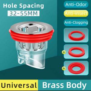 Bathroom Floor Drain Core Magnetic Design Automatic Closing Filter Hair Anti Odor Device Balcony Traps Drain Plug