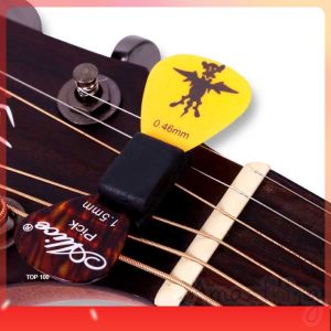 Amazthing Rubber Pick Holder Fixed on the Headstock for Guitar Bass Ukulele