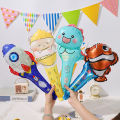Balon Foil Pentungan Tongkat Gambar Kartun Ballon Pentungan Tangan Balon Pesta Dekorasi Ulang Tahun Satuan Perlengkapan Pesta HM. 