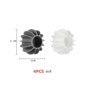 ลูกบอลซักผ้า ลูกบอลซิลิโคน Washing ball ใช้ซ้ําได้ สําหรับซักผ้า เครื่องซักผ้า สีเทา สีขาว