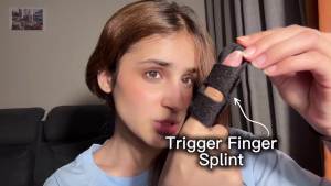 2Pcs Trigger Finger Splint Finger Braces Joint Stabilizer Adjustable Mallet Splint and Hand Brace Finger Straightener for Arthritis – Fits Thumb Index Middle Ring and Pinky Finger(2PCS)