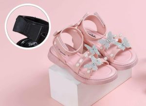 6022-5 small buterfly design sandals for kids