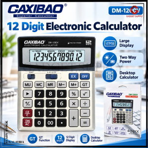 🔥IN STOCK🔥 DM-1200V Desktop Calculator  12 Digit Large Display Two Way Power Electronic Calculator for Office Home