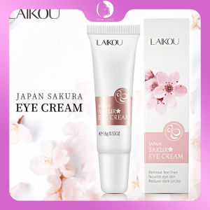 LAIKOU Sakura Serum Anti-Wrinkle Eye Essence Cream Anti-Age Remover Dark Circles Fine Lines Eye Care 15g