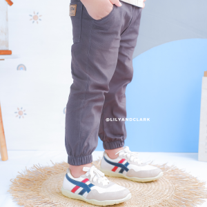 Lily And Clark Celana Joger Anak Laki-Laki Warna Abu-Abu JLC05