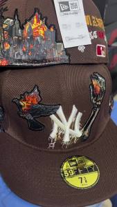 MLB Baseball League Cap Yankees AAA Flat brim 2025 Statue of Liberty Skull Style Flat Brim Hat