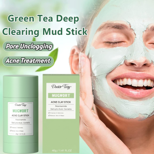 【Deep Cleaning】Mugwort Mask Cleansing Shrink Pores Remove Acne Oil Control Remove Blackheads Mask Exfoliate Remove Relieves Redness Mask Clay Stick Deep Cleansing Mask