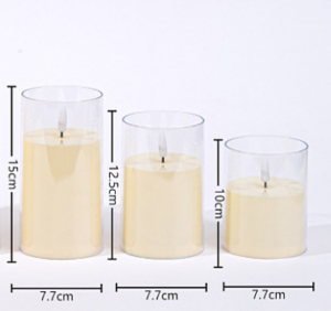 LED electronic candles glass candles wedding Valentines Day party Christmas decorative atmosphere night lights