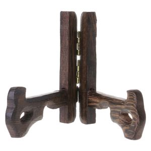 RGFV Kitchen Decoration Picture Bracket Wooden Display Stand Plate Holder Easels Photo Frame Stand