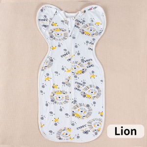 Baby Swaddle Blanket for Newborn Anti-startle Cotton Wrapped Surrender Two-way Zipper Sleeping Bag 0-1Y