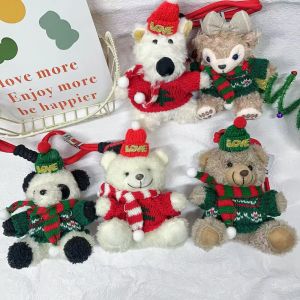 REEBO Soft Christmas StellaLou Doll LinaBell Bow ShellieMay Pendant Bag Charm PP Cotton Duffy Bear Keychain Kids