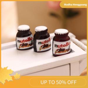 Madha 3Pcs 1:12 Dollhouse Miniature Chocolate Sauce Food Model Kitchen Scene Decor Toy