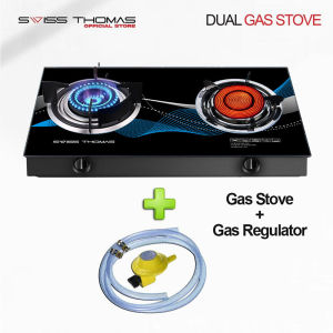 in stock-local saleSwissThomas Tempered Glass Infrared Burner Gas Stove Cooktop LPG Gas Saving Kitchen Dapur Gas Stoves