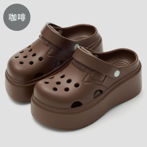 [Free Shipping] Solid-Color WomenS Summer Outdoor Thick-Soled Breathable Non-Stuffy Non-Slip Height-Enhancing Sandals