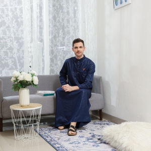 AS-SULTAN/jubah pria lengan panjang bahan embos/gamis laki laki new motif premium gold