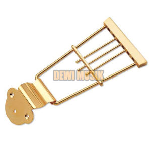 BASS HOFNER ARCHTOP 4 SENAR WARNA EMAS AG081 / GUITAR BASS TAILPIECE (SC2902)
