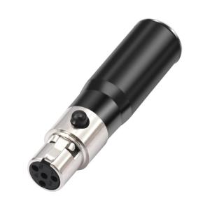 หัวต่อตัวผู้ XLR Mini 4Pin ตัวเมียสำหรับเชื่อมต่อกับหูที่เชื่อถือได้3Pin