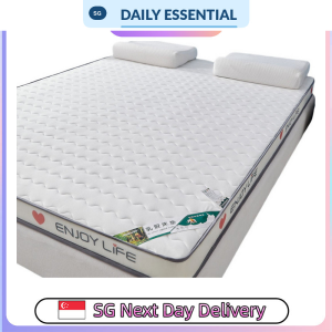 【DAILY ESSENTIAL】 8cm Latex and Compressed Cotton Mattress with Two-Sided Cover