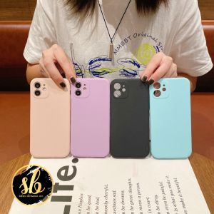SBA Softcase Candy Macaroon & Pelindung Kamera Polos untuk HP Realme, Vivo, dan OPPO