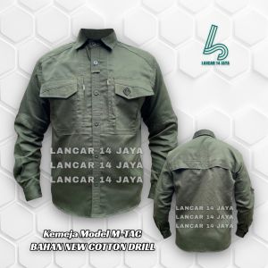 Kemeja M TAC panjang - kemeja lapangan - kemeja Reskrim - kemeja tactical - kemeja kantor lapangan