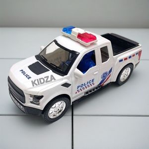 รถกระบะ รถตำรวจ ของเล่น ใส่ถ่าน วิ่งชนถอย มีเสียงมีไฟ แถมถ่านฟรี ของเด็กเล่น