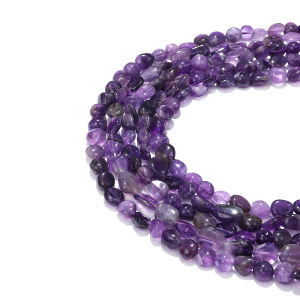 Natural Irregular 7-10mm Stone Beads Pink Quartz Amethysts Agates Crystal Fluorite Jade Aventurine For Jewelry Making DIY Bracelet Necklace