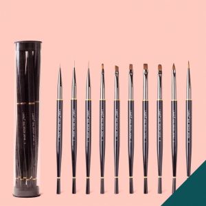 Set 10 cọ nail Lawei chính hãng - Cọ vẽ móng chuyên dụng