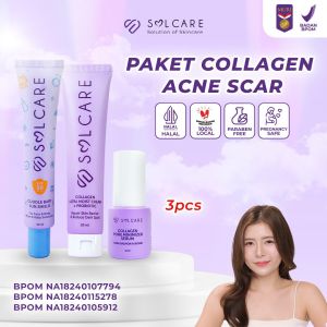 Solcare Paket Collagen Acne Scar - Serum Cream Sunscreen