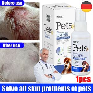 Pet skin treatment spray 50ml boobee pet spray skin care Antifungal for dog and cat Scabies Itching relieve Antibacterial Anti-inflammatory Dog skin disease treatment gamot sa galis ng aso