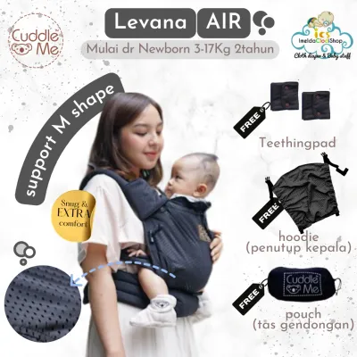 Cuddle Me Levana Air dan Neo Carrier Gendongan bayi M shape SSC Newborn Ringan anti Pegal