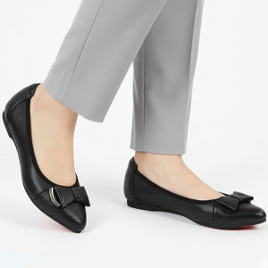 Giày Nữ Búp Bê Đế Bệt HA NAM Da Bò Thật Cao Cấp 2cm GBBN2038